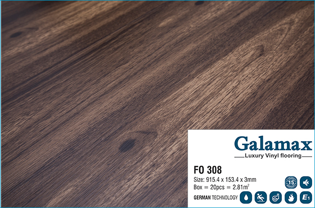 Sàn nhựa Galamax vân gỗ F0 308