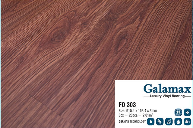 Sàn nhựa Galamax vân gỗ F0 303